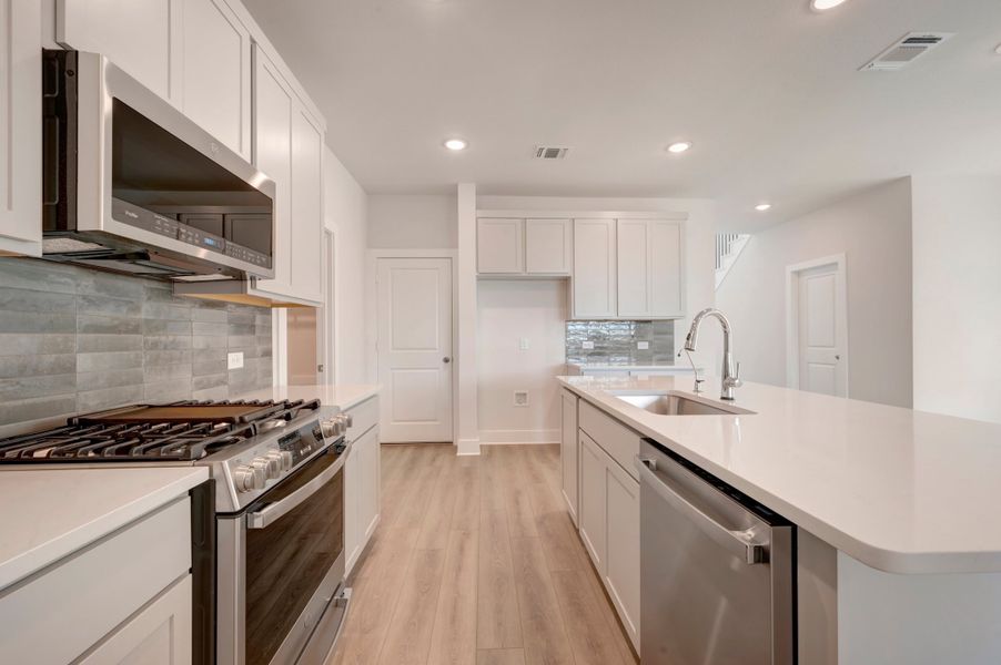 Furnished interior view inside a new home in The Meadows, Denton (Image 10).