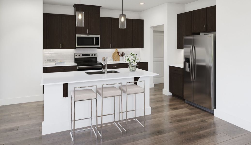 Representative furnished interior of a home built from the Brookstone by Mattamy Homes in Cardinal Landing, Coats (Image 4).