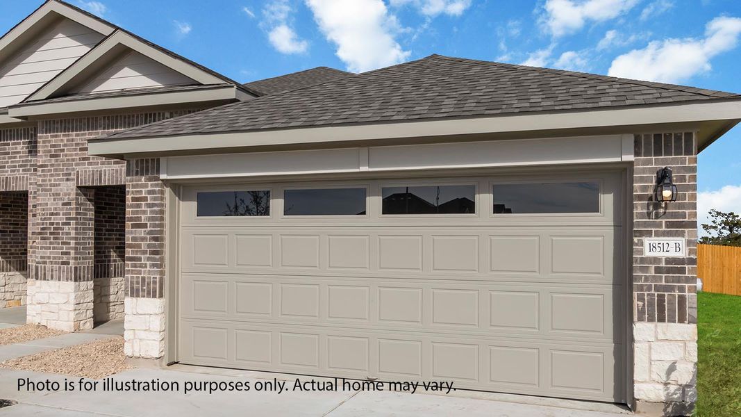 Exterior details and patio area of a home in Palomino, Manor (Image 3).