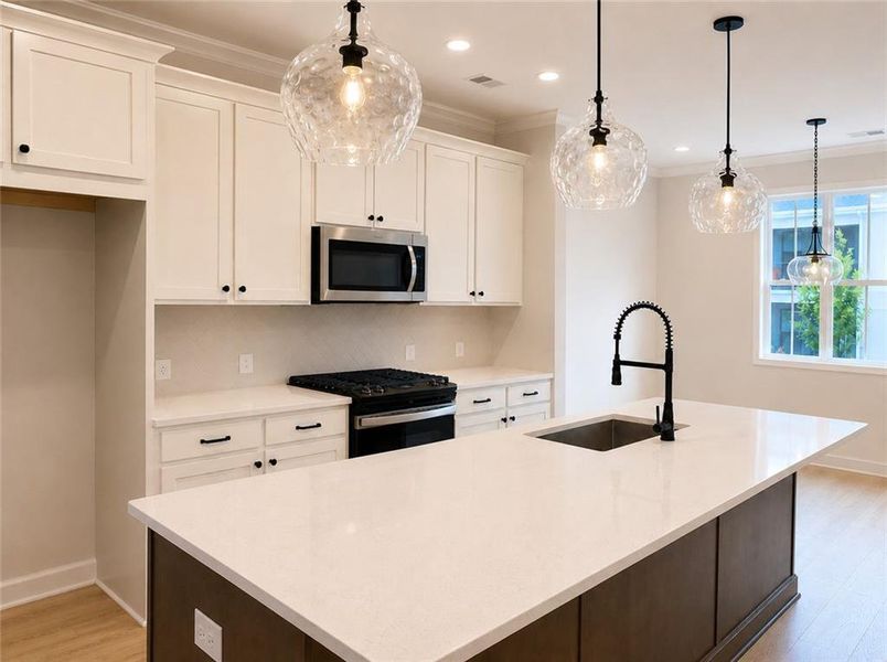 Furnished interior view inside a new home in Townes at South Main, Kennesaw (Image 16).