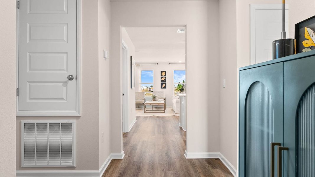 Furnished interior view inside a new home in Liberty, Panama City (Image 7). Furnished interior view inside a new home in Liberty, Panama City (Image 7).