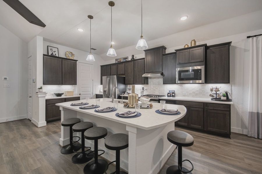 Representative furnished interior of a home built from the Brody by Chesmar Homes in Esperanza 60's, Boerne (Image 10).