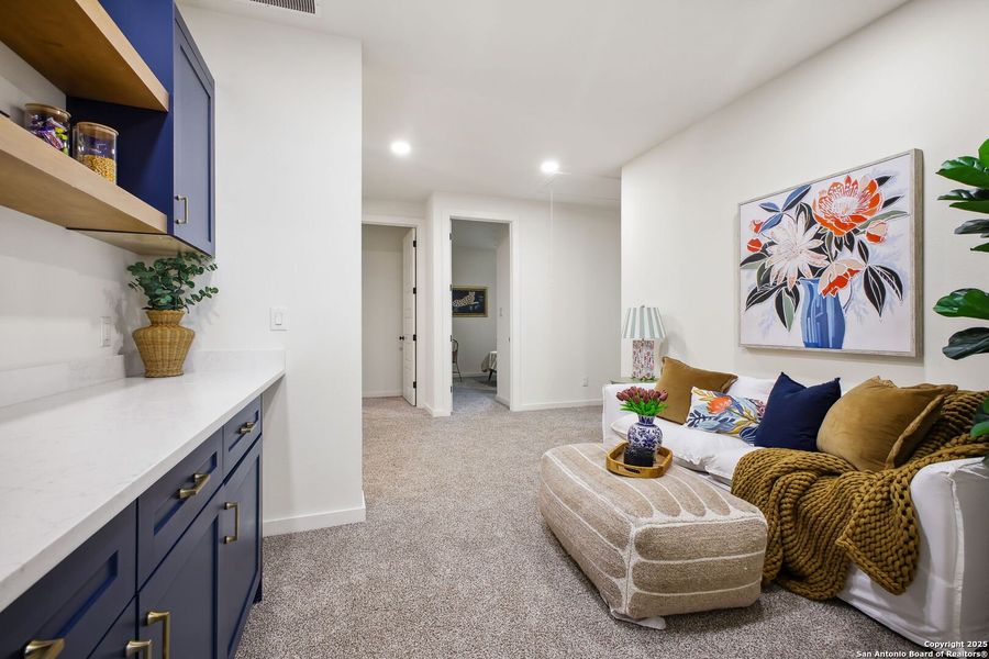 Furnished interior view inside a new home in , San Antonio (Image 43).