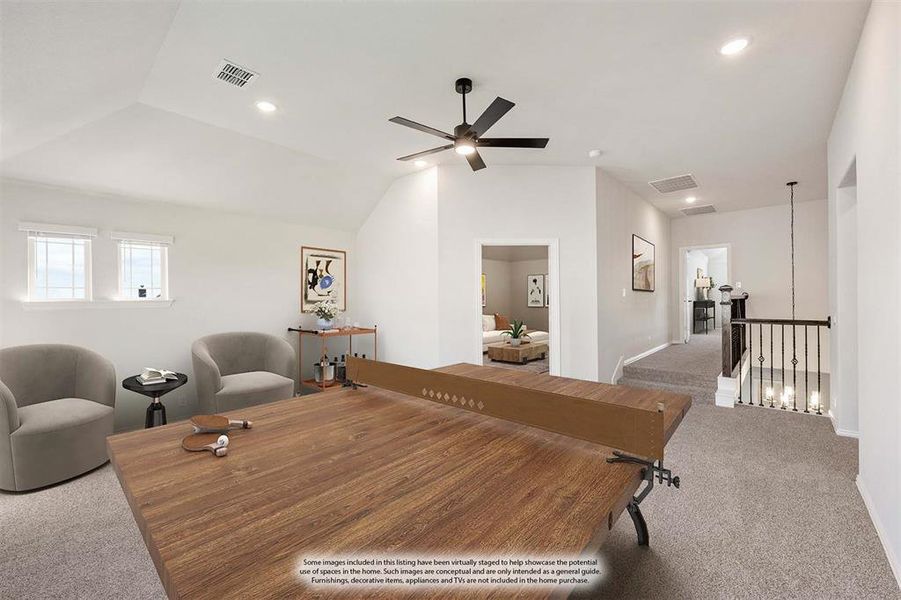 Furnished interior view inside a new home in Coyote Crossing, Godley (Image 9).