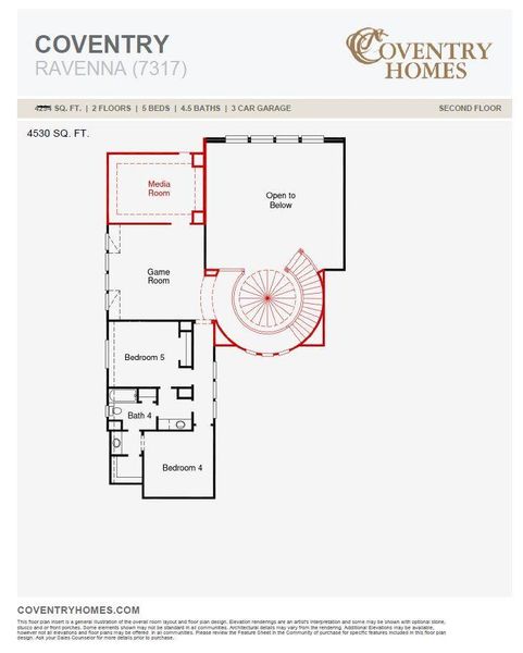2D floor plan layout of this home in Harvest Green, Richmond, TX (Image 6). 2D floor plan layout of this home in Harvest Green, Richmond, TX (Image 6).