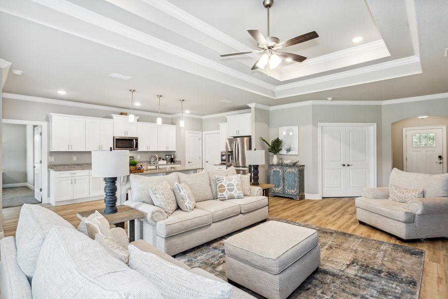 Representative furnished interior of a home built from the The Sapphire by Herbst Homes in Prosperity Point, Milton (Image 9).