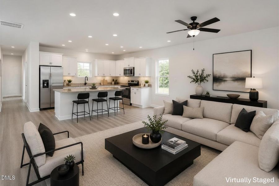 ChatGPT Rolen Living Room and kitchen