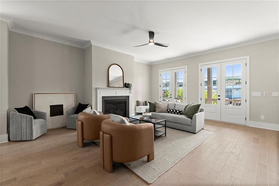 Furnished interior view inside a new home in West Town, Atlanta (Image 45). Furnished interior view inside a new home in West Town, Atlanta (Image 45).