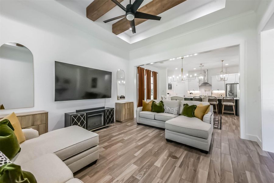 Furnished interior view inside a new home in , Willis (Image 5). Furnished interior view inside a new home in , Willis (Image 5).