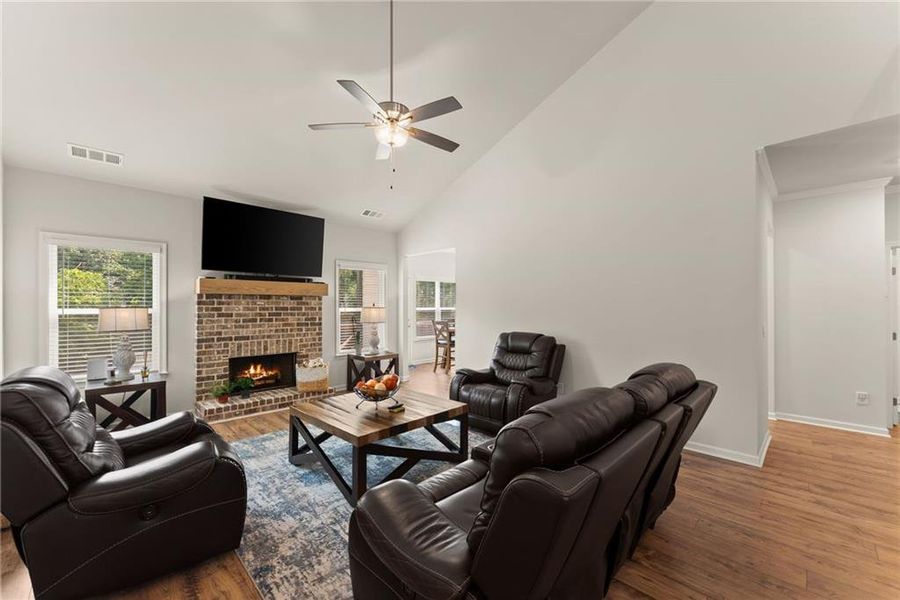 Furnished interior view inside a new home in , Dawsonville (Image 10).