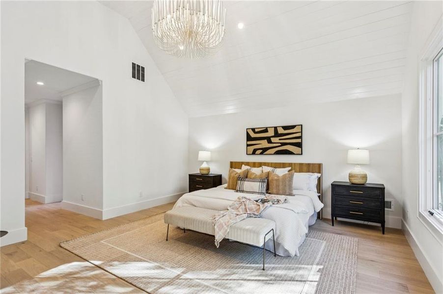 Furnished interior view inside a new home in , Atlanta (Image 34).