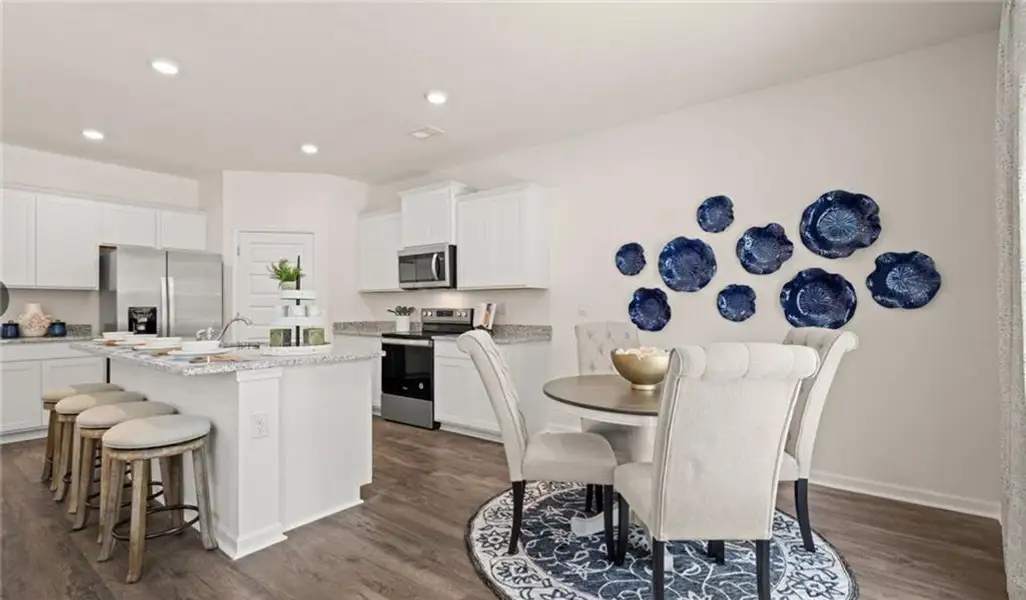 Furnished interior view inside a new home in Twin Lakes, Hoschton (Image 9).