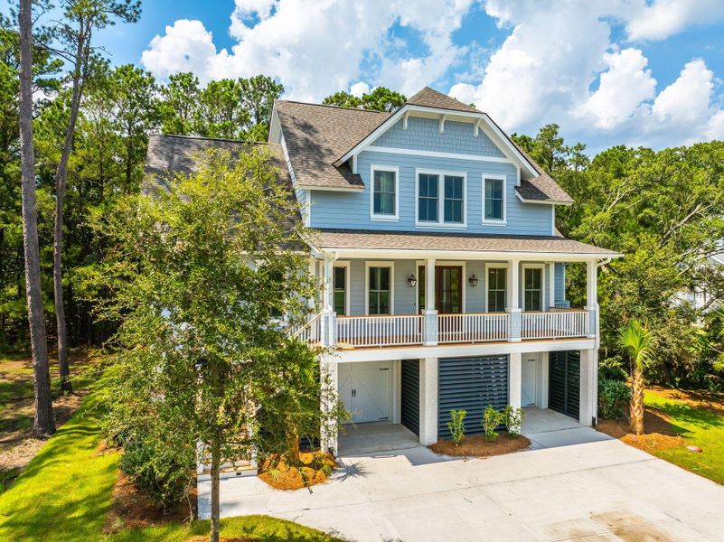 Front exterior of a new home in , Johns Island, SC, highlighting curb appeal (Image 29). Front exterior of a new home in , Johns Island, SC, highlighting curb appeal (Image 29).