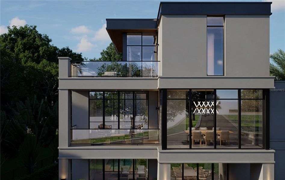 Exterior details and patio area of a home in , St. Petersburg (Image 8).