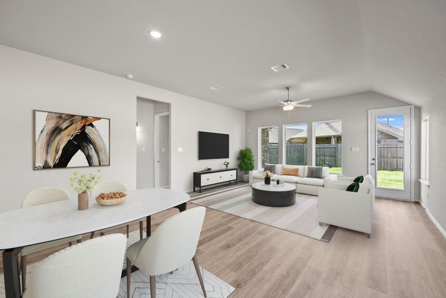 Furnished interior view inside a new home in The Trails, New Caney (Image 8).