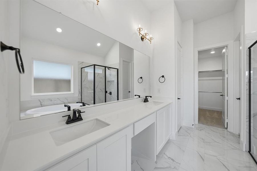 Furnished interior view inside a new home in Brookhollow West, Prosper (Image 16).