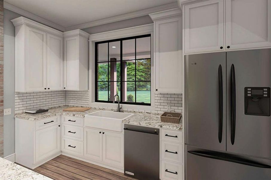 Furnished interior view inside a new home in Parallel Pastures, Poolville (Image 7).