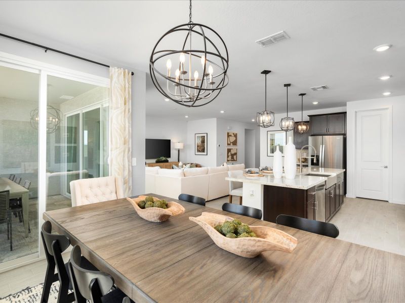 Furnished interior view inside a new home in Rancho Mirage Signature Series, Maricopa (Image 9).