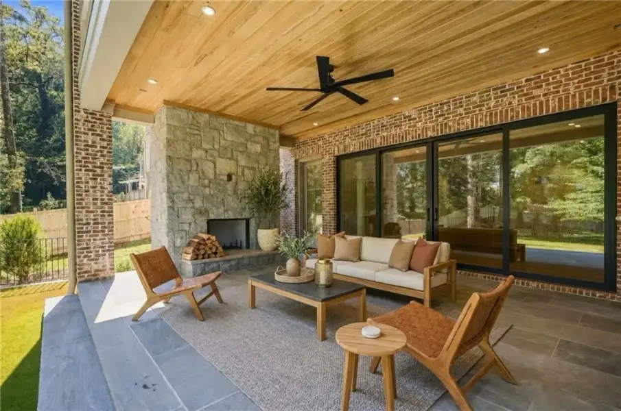 Exterior details and patio area of a home in , Atlanta (Image 25).