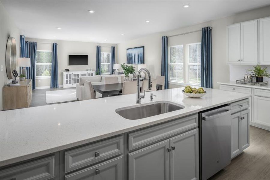 Representative furnished interior of a home built from the Palladio Ranch by Ryan Homes in Ravenfield, Charlotte (Image 9).