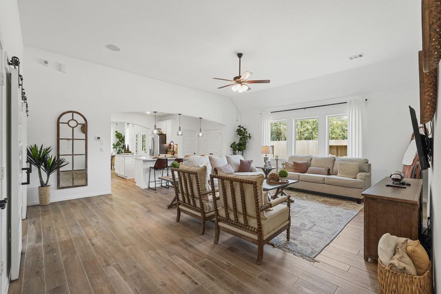 Bright and airy great room (*Photo not of actual home and used for illustration purposes only.)