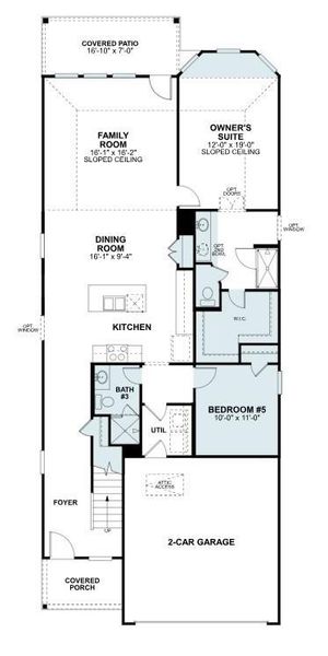 2D floor plan layout of this home in Summerview, Fulshear, TX (Image 4).