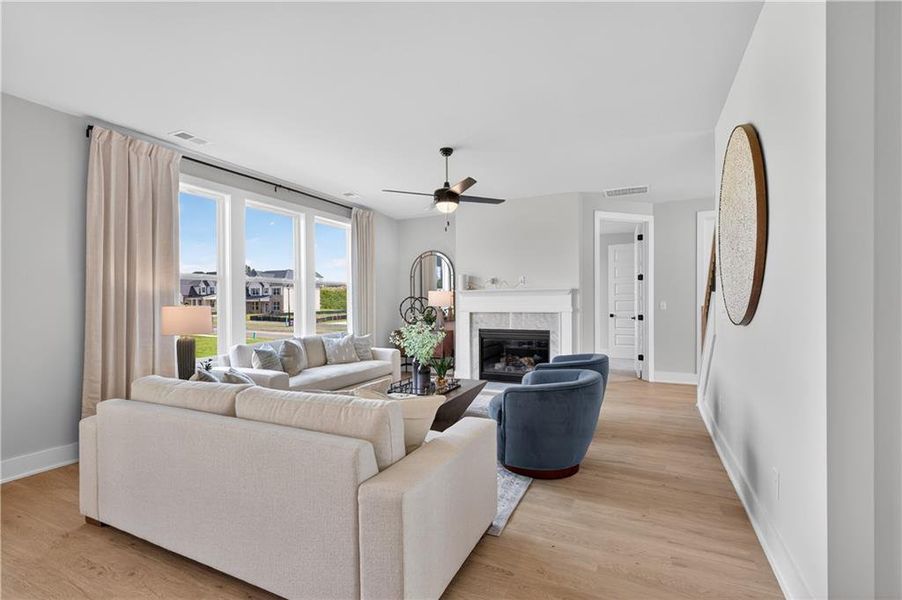 Furnished interior view inside a new home in , Gainesville (Image 8).
