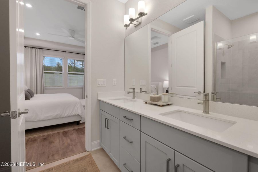 Furnished interior view inside a new home in , Jacksonville (Image 15).