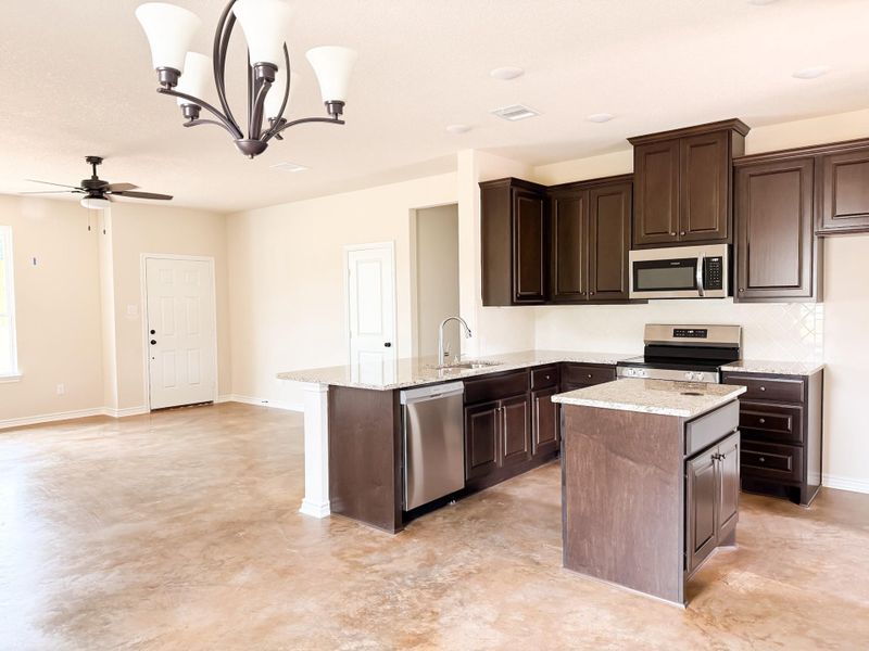 Furnished interior view inside a new home in , Jewett (Image 7).