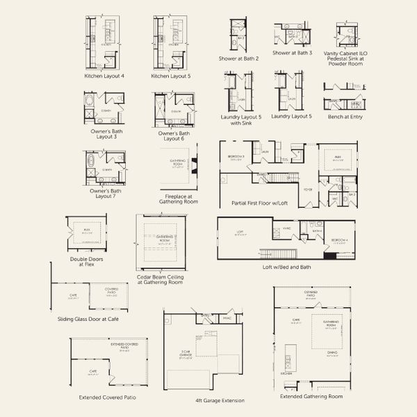 2D floor plan layout for the Renown by Del Webb in Sun City Texas, Georgetown, TX (Image 5). 2D floor plan layout for the Renown by Del Webb in Sun City Texas, Georgetown, TX (Image 5).
