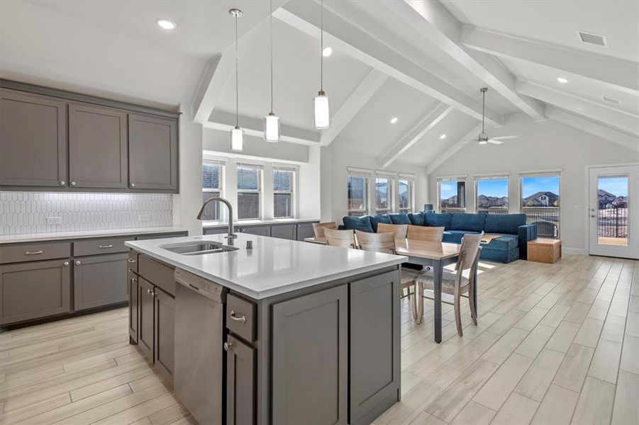 Furnished interior view inside a new home in The Grove, Midlothian (Image 5).