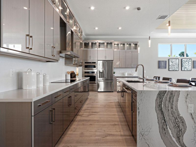 Furnished interior view inside a new home in PGA Village Verano, Port St. Lucie (Image 26).