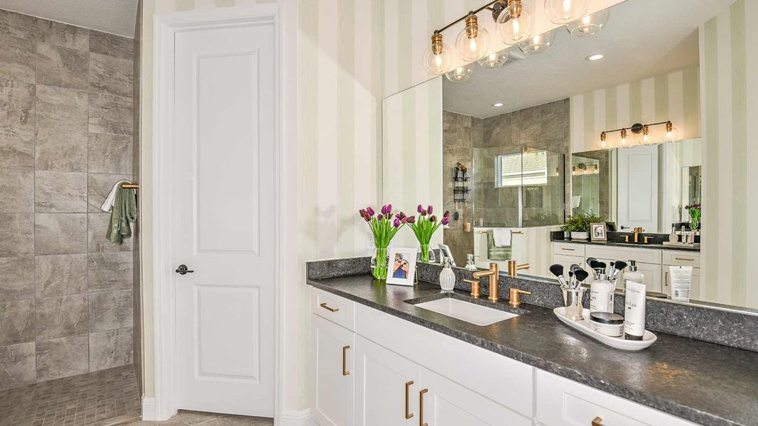 Furnished interior view inside a new home in SkySail Real Estate and Homes for Sale in Naples, FL - Neal Communities, Naples (Image 17).