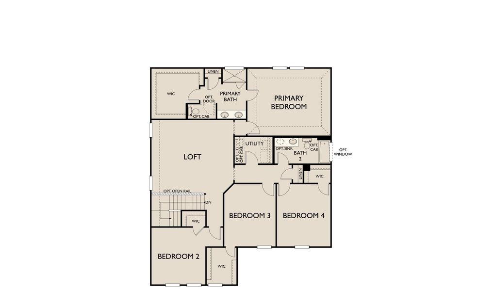 2D floor plan layout for the Alexis by Ashton Woods in Nopal Valley, San Antonio, TX (Image 2). 2D floor plan layout for the Alexis by Ashton Woods in Nopal Valley, San Antonio, TX (Image 2).