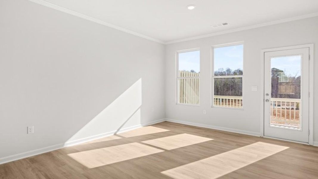 Spacious, unfurnished interior of a new home in Waypoint, Flowery Branch (Image 15).