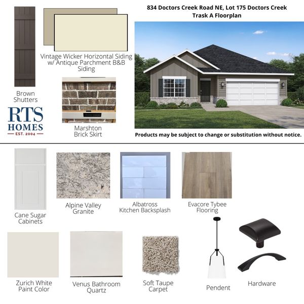 2D floor plan layout of this home in Doctor's Creek, Ludowici, GA (Image 3).