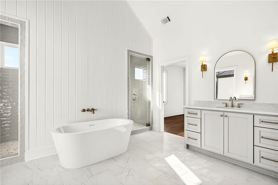 Furnished interior view inside a new home in , Roswell (Image 15).