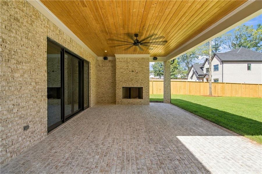 Exterior details and patio area of a home in , Buford (Image 32).