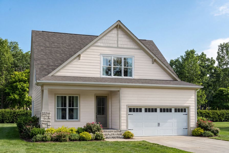 Front exterior of a new home in Ponder, Wendell, NC, highlighting curb appeal (Image 1). Front exterior of a new home in Ponder, Wendell, NC, highlighting curb appeal (Image 1).