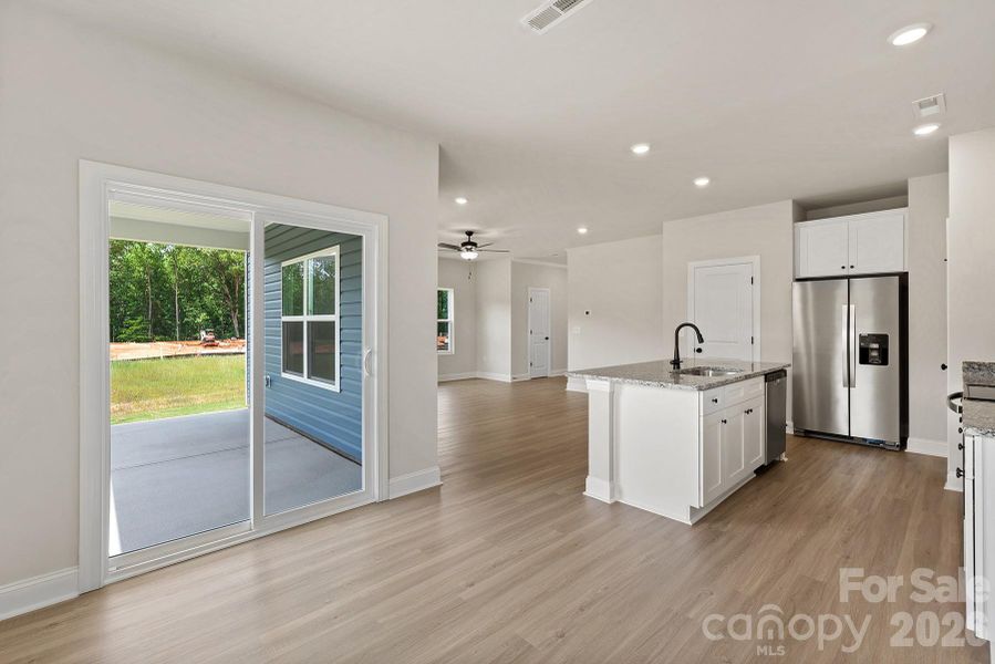 Furnished interior view inside a new home in Ascot Woods, Charlotte (Image 3).