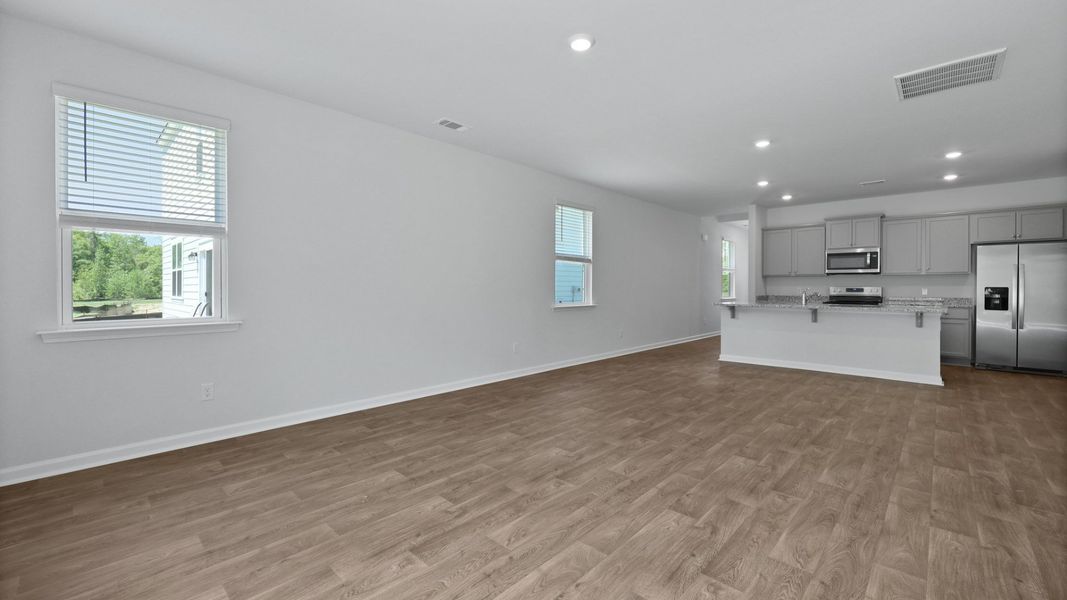 Representative unfurnished interior of a home built from the MANNING by D.R. Horton in Lakeview at Kitfield, Moncks Corner (Image 23). Representative unfurnished interior of a home built from the MANNING by D.R. Horton in Lakeview at Kitfield, Moncks Corner (Image 23).