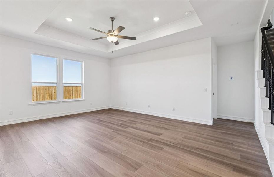 Spacious gathering room with large windows Spacious gathering room with large windows