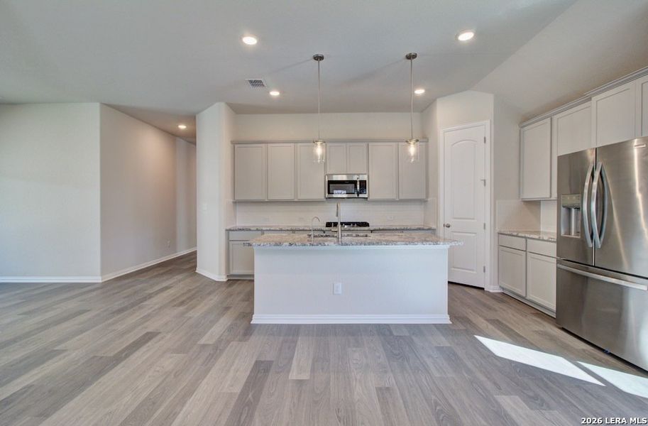Furnished interior view inside a new home in Prairie Green, Converse (Image 8). Furnished interior view inside a new home in Prairie Green, Converse (Image 8).