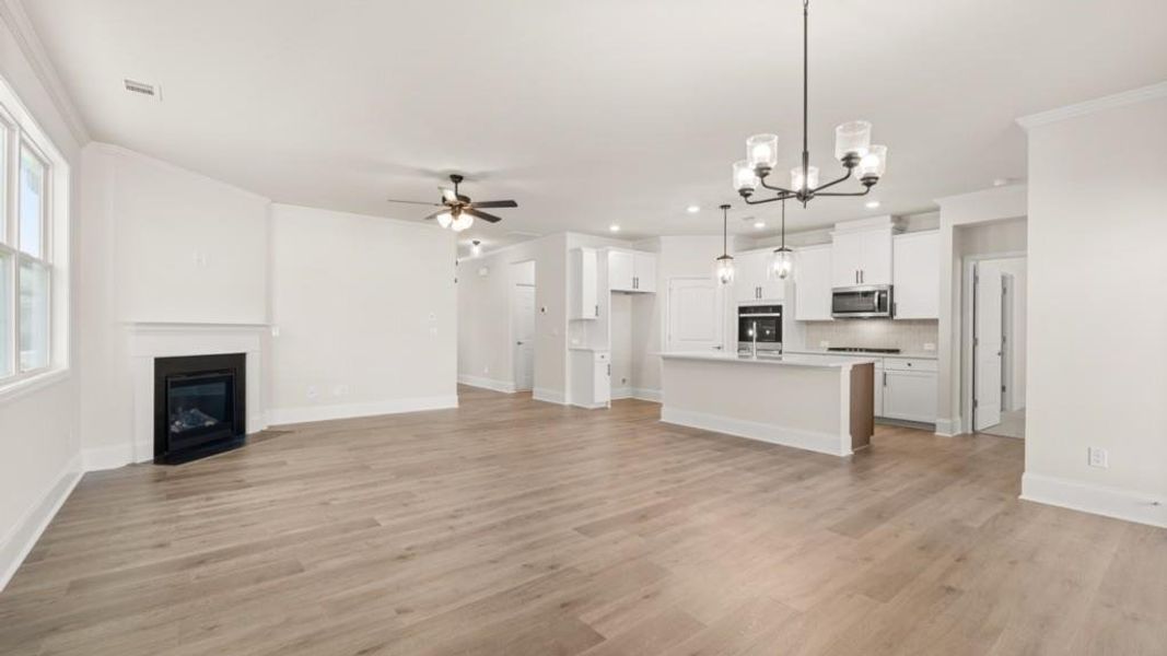 Spacious, unfurnished interior of a new home in Hamptons at Riverwood North, Dallas (Image 21).