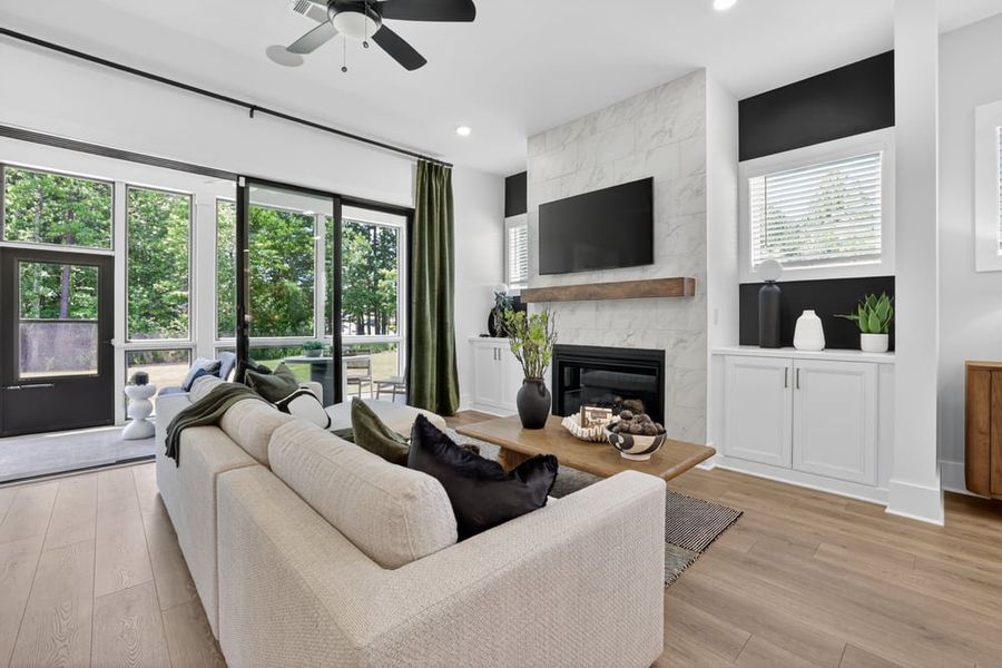 Furnished interior in a model home at Towson Village in Peachtree City (Image 6).