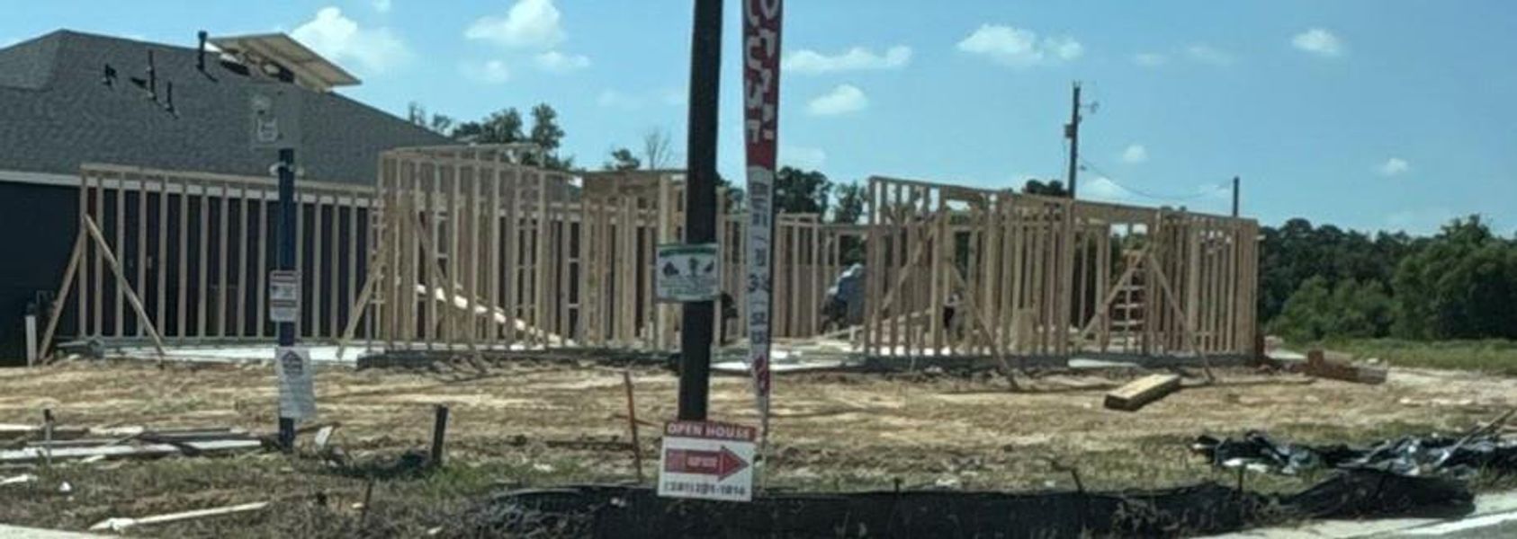 In-progress construction of a new home in , Splendora, TX (Image 9). In-progress construction of a new home in , Splendora, TX (Image 9).