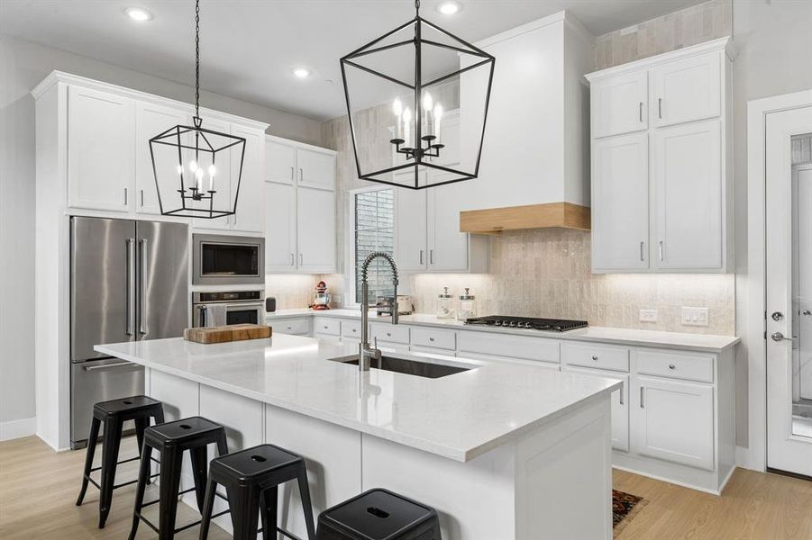 Furnished interior view inside a new home in Newman Village Townhomes, Frisco (Image 9). Furnished interior view inside a new home in Newman Village Townhomes, Frisco (Image 9).