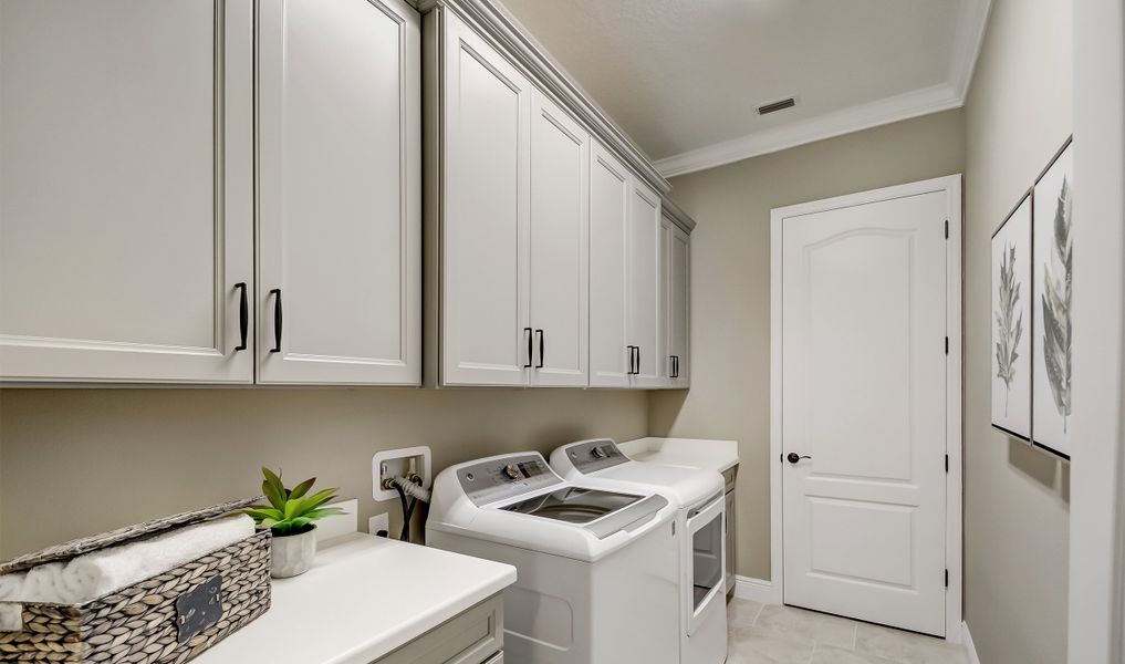 Convenient laundry room