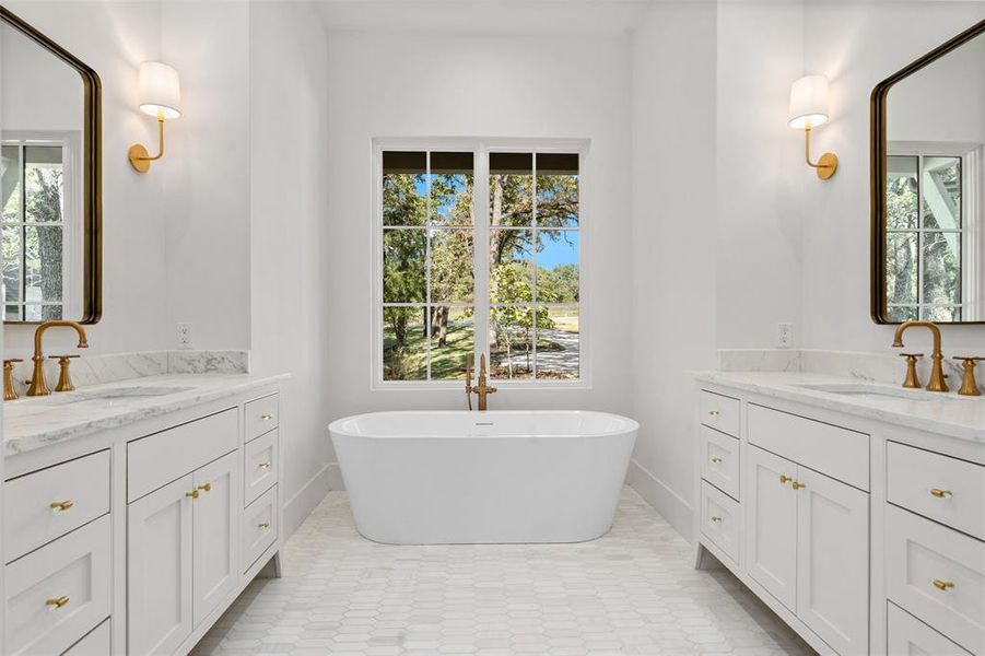 Furnished interior view inside a new home in , Malakoff (Image 6).