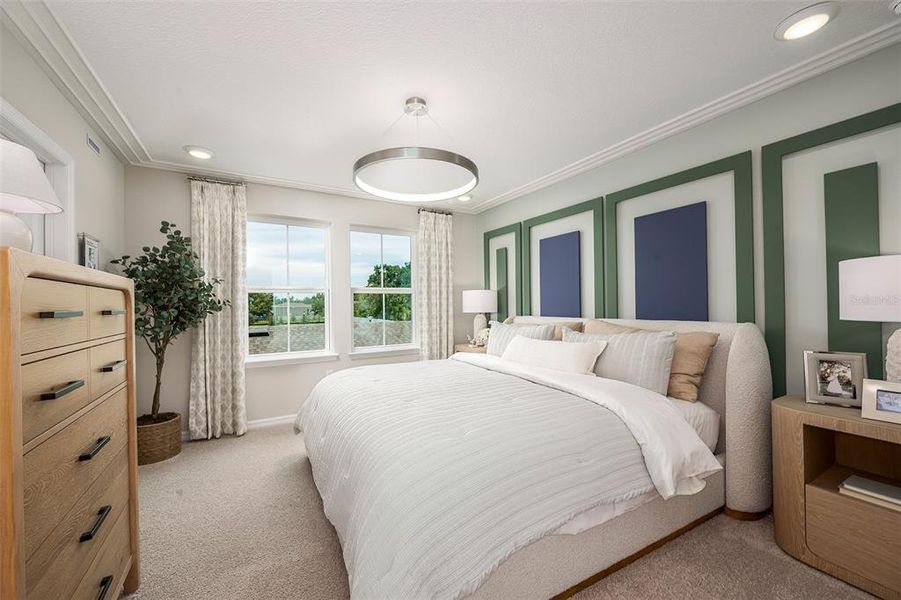 Furnished interior view inside a new home in Aulin Square, Oviedo (Image 13).